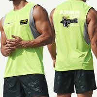 Thumbnail for Airbus A330 & Trent 700 Engine Designed Men Sleeveless T-shirt Quick Dry Vests