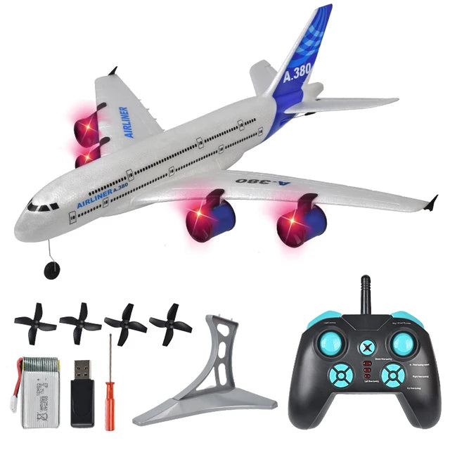 Airbus BM01 RC Airplane Remote Control Toy 2.4G Fixed Wing Plane Gyro Outdoor Aircraft Model