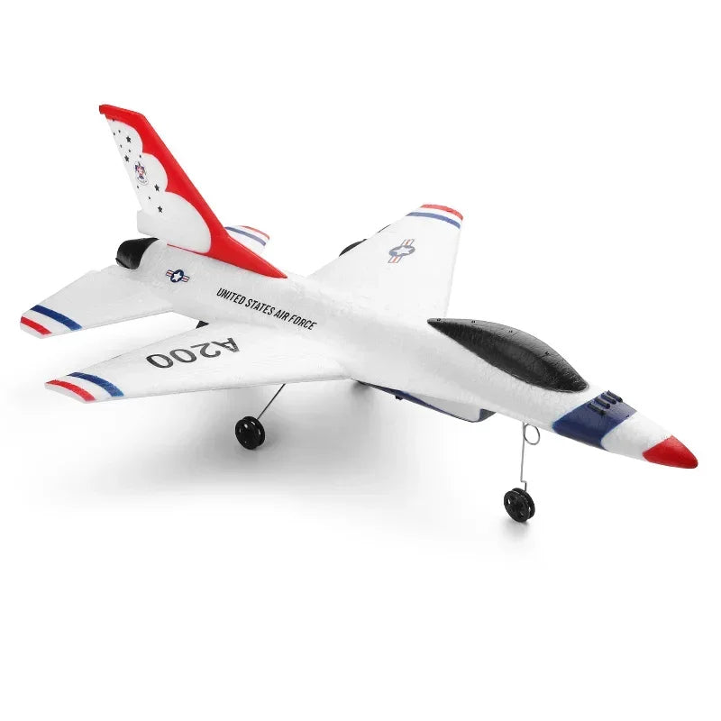 Wltoys XK A200 RC Airplane F-16B Drone 2.4G Aircraft 2CH Fixed-wing EPP Electric