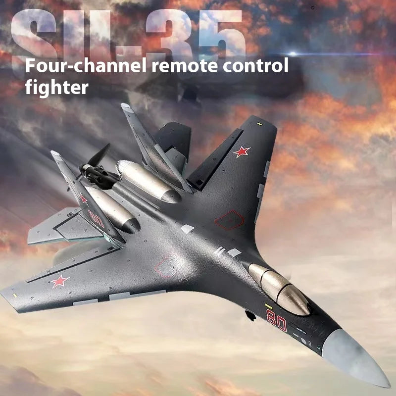 Fighter Brushless Glider Qf009 Four-Channel Aircraft Aerobatic Six-Axis Self-Stabilizing Epp Remote Control