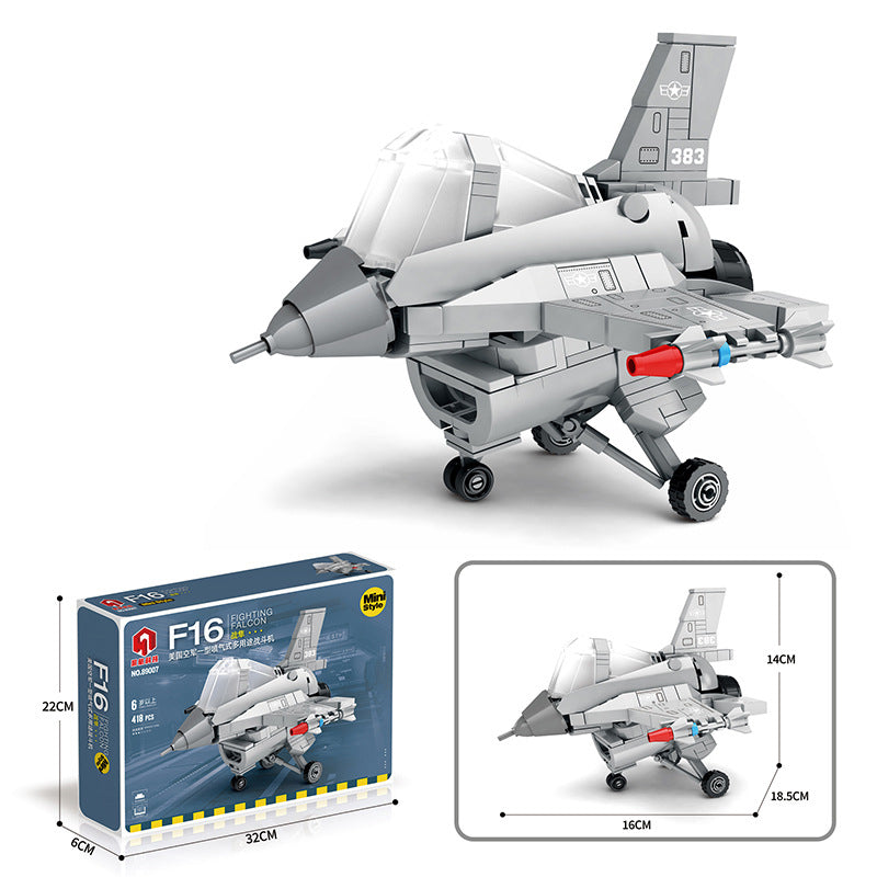 Mini  Fighter Model Building Blocks Aircraft