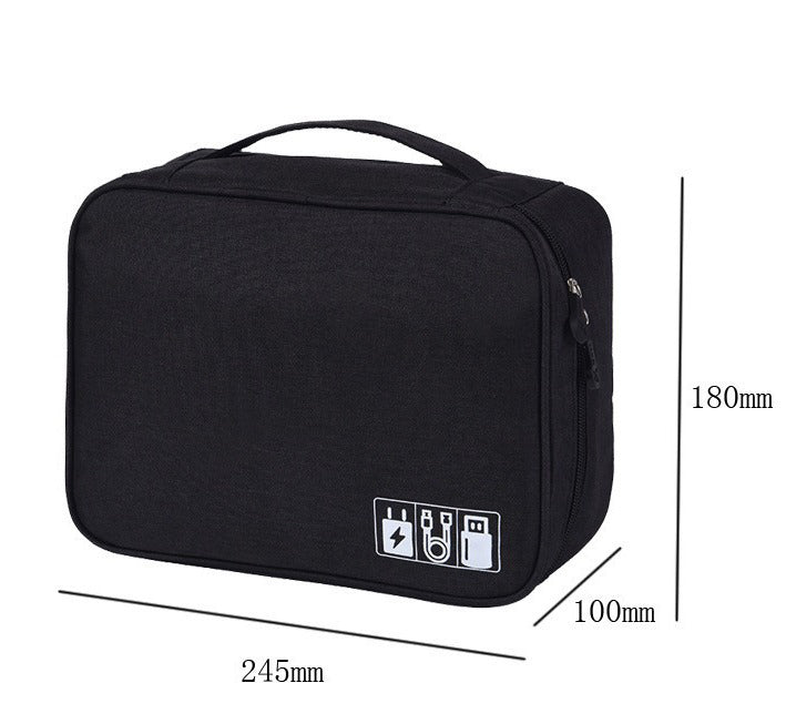 Multi Functional Waterproof Portable Large Capacity Handheld Phone Charger Data Cable Storage Bag