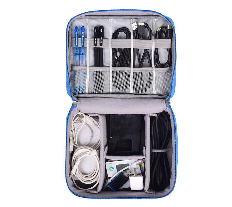 Multi Functional Waterproof Portable Large Capacity Handheld Phone Charger Data Cable Storage Bag