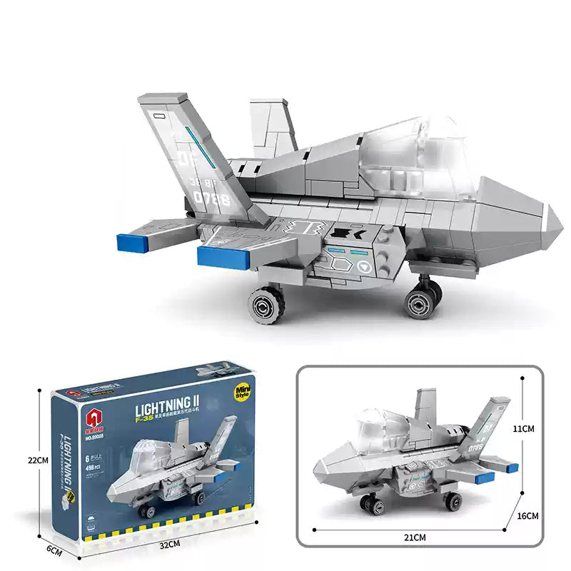 Mini  Fighter Model Building Blocks Aircraft