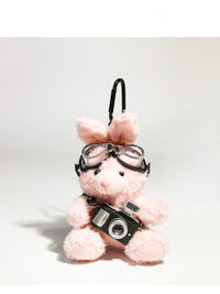 Thumbnail for Cute Pilot Rabbit  Key Ring Doll Pendant