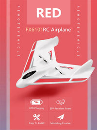 Thumbnail for Delta Wing Design Anti-fall Remote Control Fixed-wing Glider Plane 120M Built-in Propeller EPP Foam Material