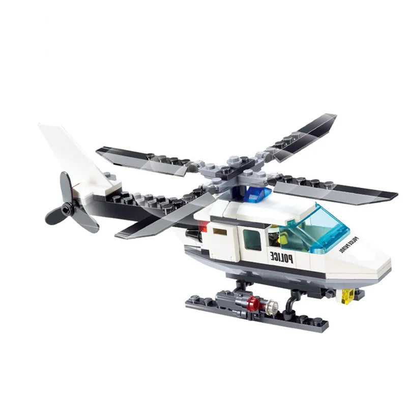 Plane Super Helicopter Aircraft Famous Building Blocks Bricks Kits Classic Model