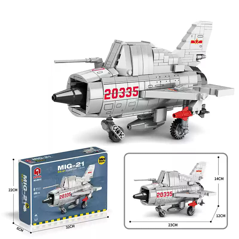 Mini  Fighter Model Building Blocks Aircraft