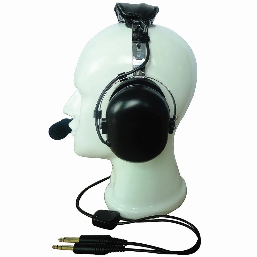 Black Colour Aviation Headset Aviation Headphones Passive Noise Cancelling For Pilot And Passenger Students