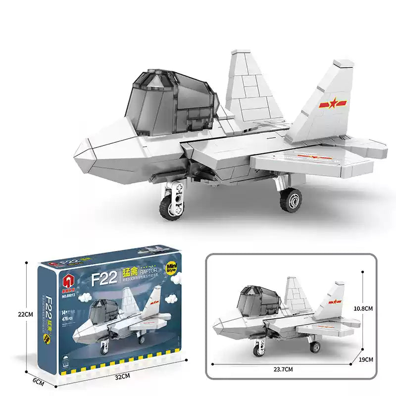 Mini  Fighter Model Building Blocks Aircraft