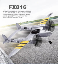 Thumbnail for FX816 Remote Control Airplane P38 Fighter Rechargeable RC Aircraft Glider Model