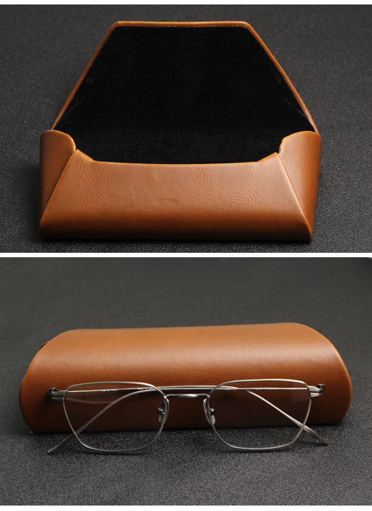 Your Custom Design & Image & Logo & Text Design High End Handmade Retro PU Leather (1) Glasses Case