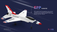 Thumbnail for Wltoys XK A200 RC Airplane F-16B Drone 2.4G Aircraft 2CH Fixed-wing EPP Electric