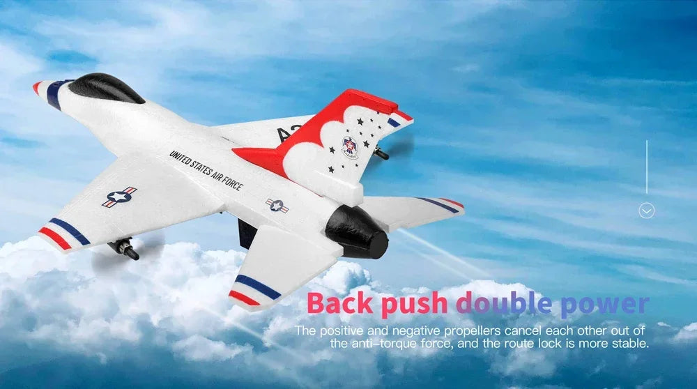 Wltoys XK A200 RC Airplane F-16B Drone 2.4G Aircraft 2CH Fixed-wing EPP Electric