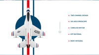 Thumbnail for Wltoys XK A200 RC Airplane F-16B Drone 2.4G Aircraft 2CH Fixed-wing EPP Electric