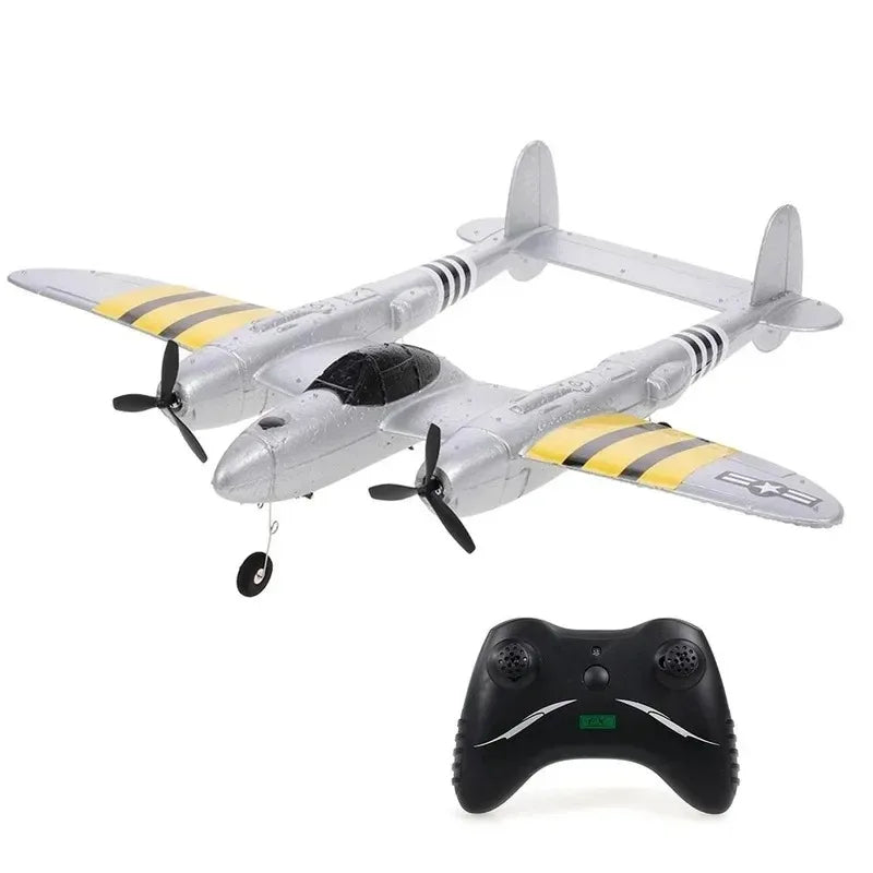 FX816 Remote Control Airplane P38 Fighter Rechargeable RC Aircraft Glider Model