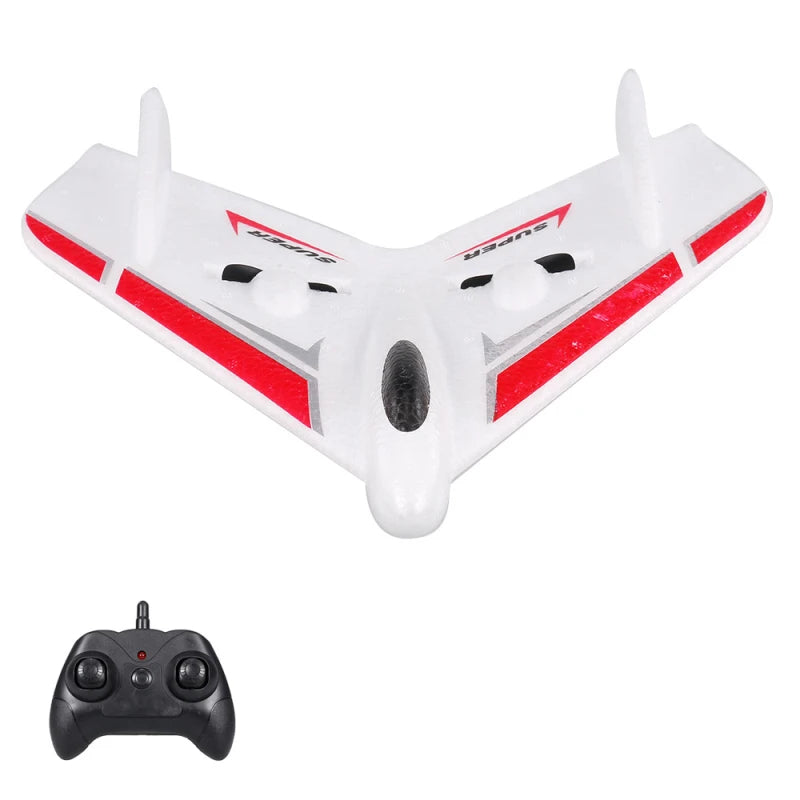 Delta Wing Design Anti-fall Remote Control Fixed-wing Glider Plane 120M Built-in Propeller EPP Foam Material