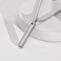 Thumbnail for Your Custom Design & Image & Logo & Text Design  One word smooth necklace