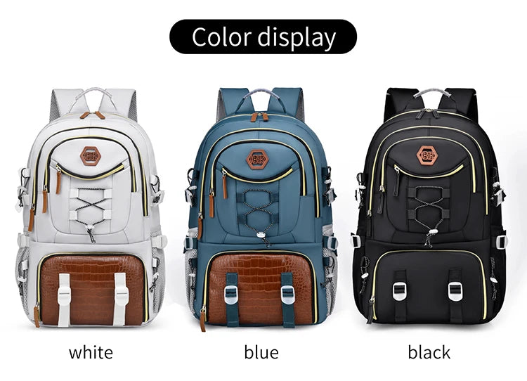 Outdoor Travel Backpack Large Capacity Sports Camping Trekking Knapsack Men Women Laptop Bag With Shoes Pocket School Bags