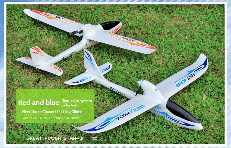 F959s Three-Channel Push-Back High-Speed Glider Six-Axis Gyroscope Remote Control Aircraft Plane Rc Model Toy