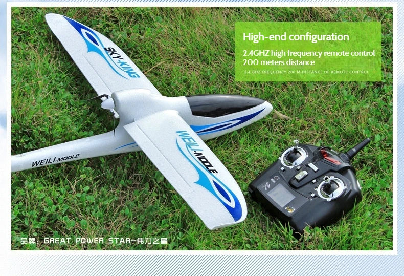 F959s Three-Channel Push-Back High-Speed Glider Six-Axis Gyroscope Remote Control Aircraft Plane Rc Model Toy