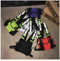 Thumbnail for Oxford Fashion Crossbody Chest Vest Bag Men Women Night Reflective Hip Hop Style Streetwear Waistcoat Packs Bgas For Women