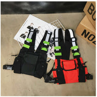 Thumbnail for Oxford Fashion Crossbody Chest Vest Bag Men Women Night Reflective Hip Hop Style Streetwear Waistcoat Packs Bgas For Women