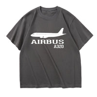 Thumbnail for Airbus A320 Printed Designed Relax Fit T-Shirts