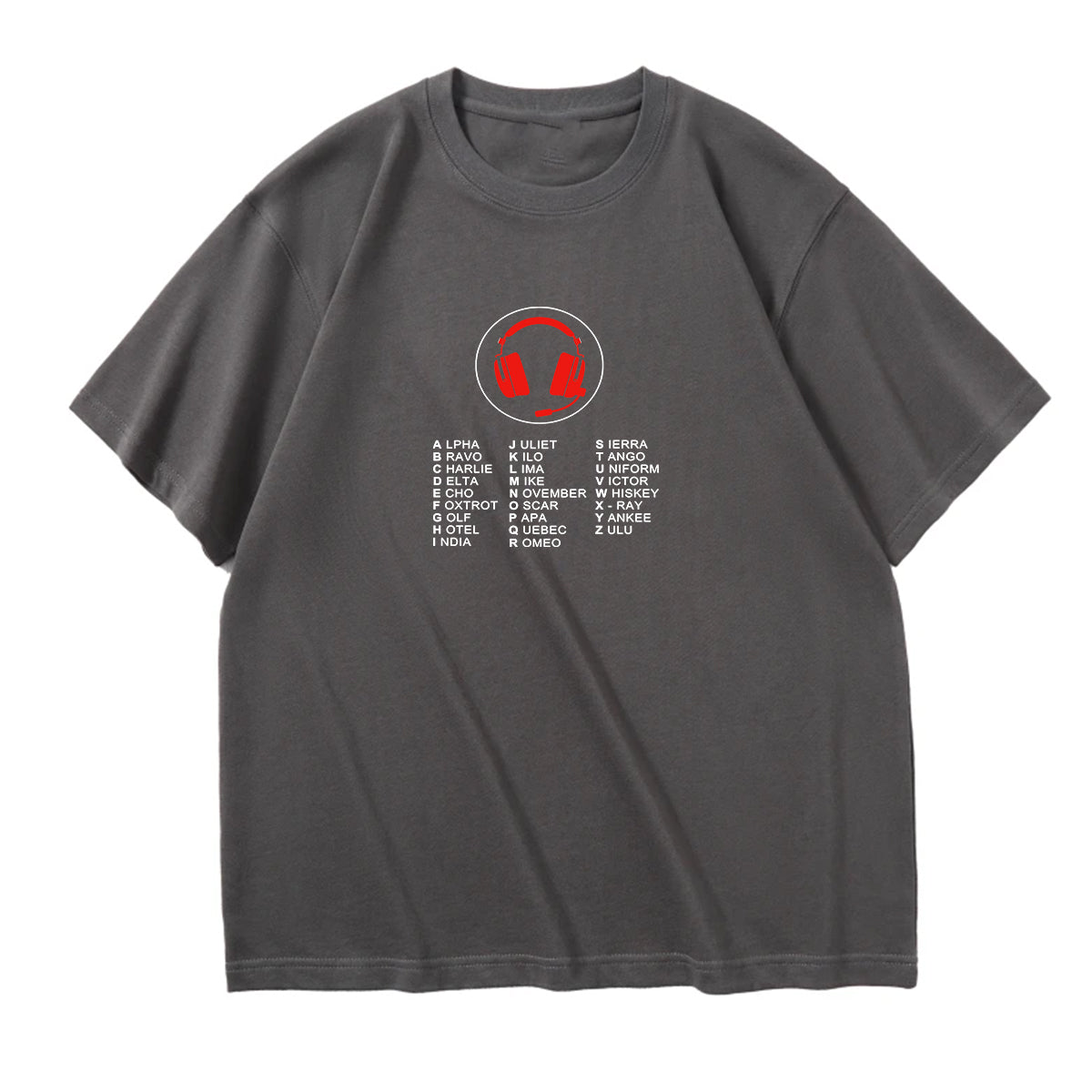 Aviation Alphabet 3 Designed Relax Fit T-Shirts