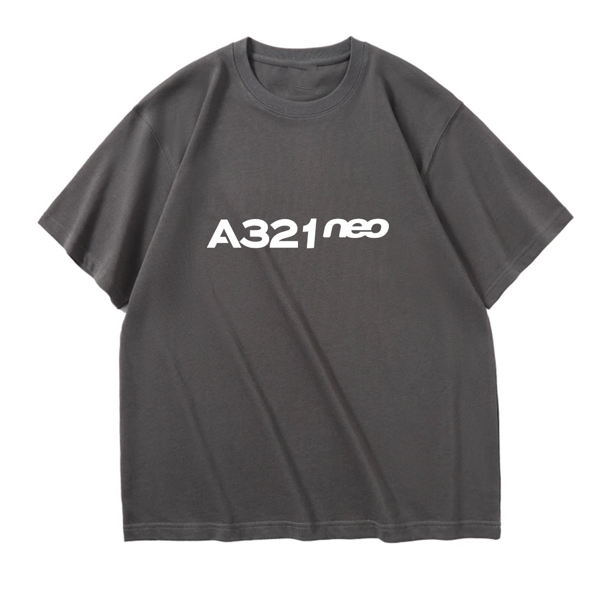 A321neo & Text Designed Relax Fit T-Shirts