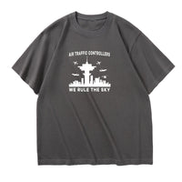 Thumbnail for Air Traffic Controllers - We Rule The Sky Designed Relax Fit T-Shirts