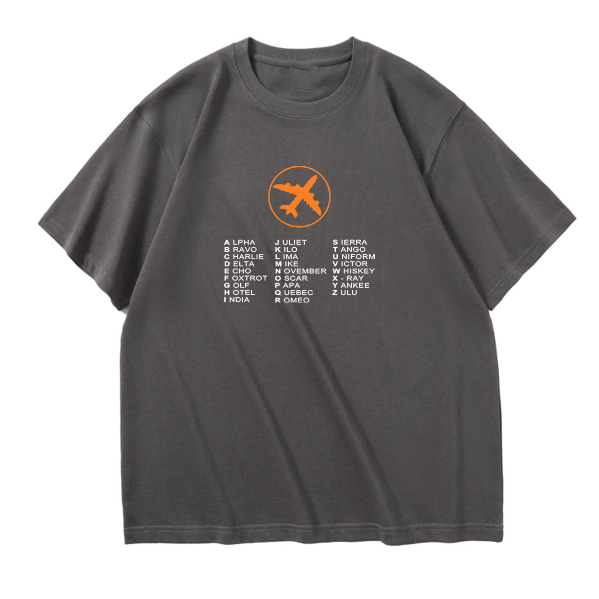 Aviation Alphabet 2 Designed Relax Fit T-Shirts