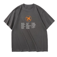 Thumbnail for Aviation Alphabet 2 Designed Relax Fit T-Shirts