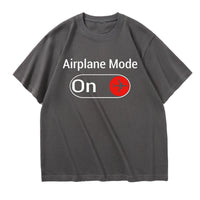 Thumbnail for Airplane Mode On Designed Relax Fit T-Shirts