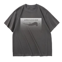 Thumbnail for Airbus A350XWB & Dots Designed Relax Fit T-Shirts