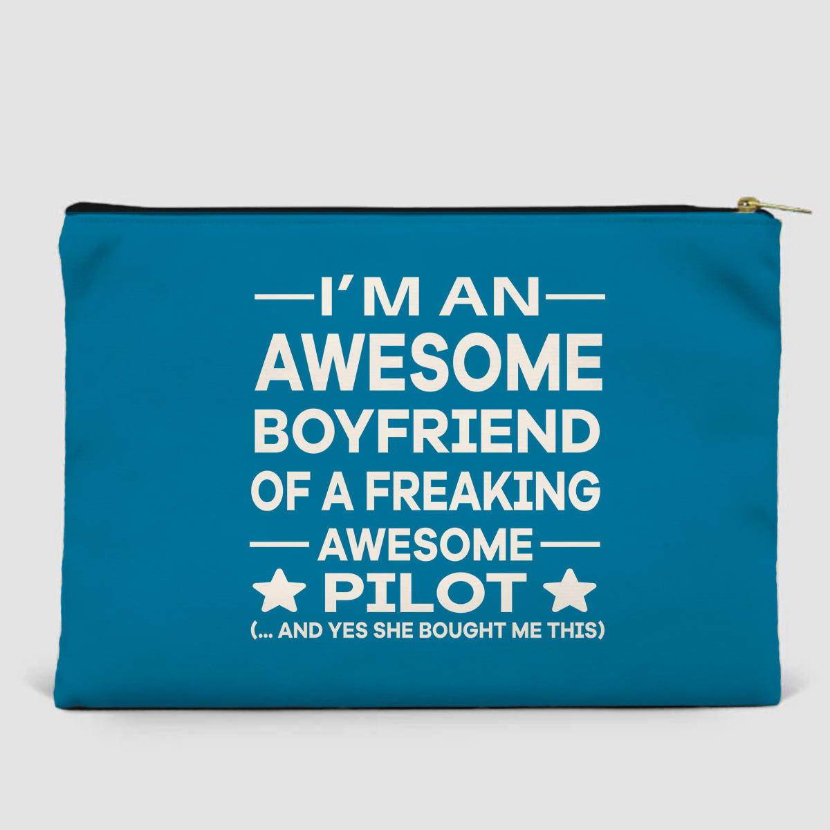 I am an Awesome Boyfriend Designed Zipper Pouch