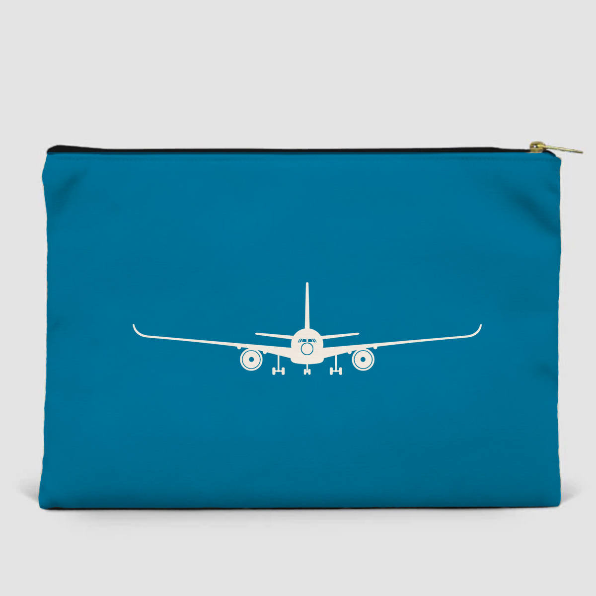 Airbus A350 Silhouette Designed Zipper Pouch