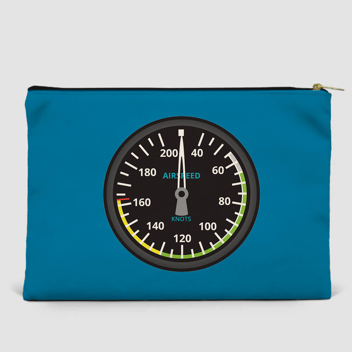 Airplane Instruments (Airspeed) Designed Zipper Pouch