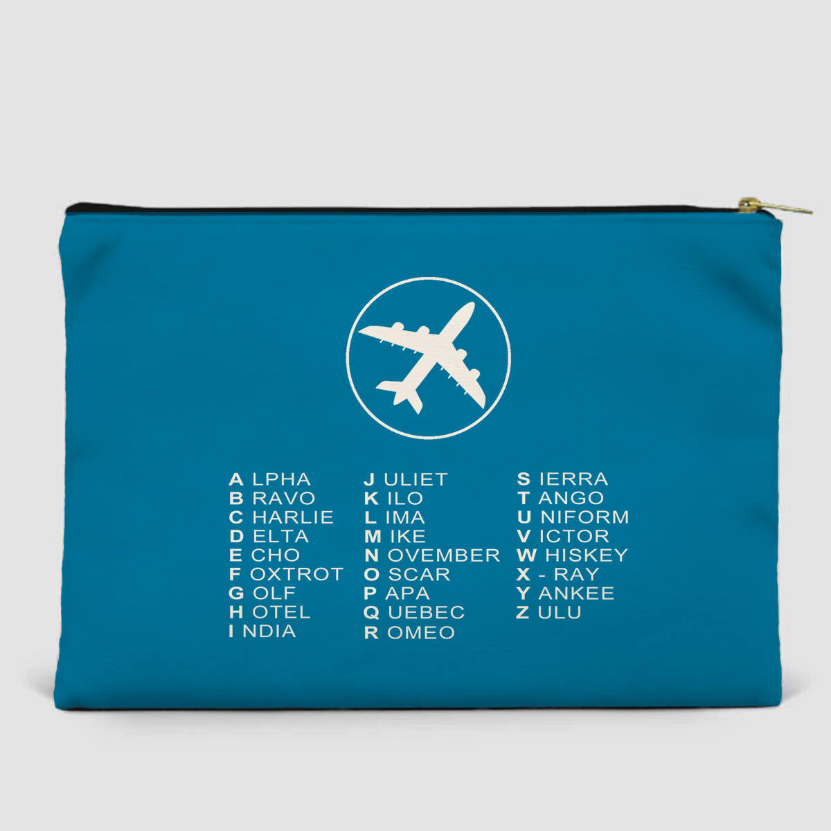 Aviation Alphabet 2 Designed Zipper Pouch