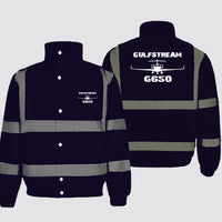 Thumbnail for Gulfstream G650 & Plane Designed Reflective Winter Jackets