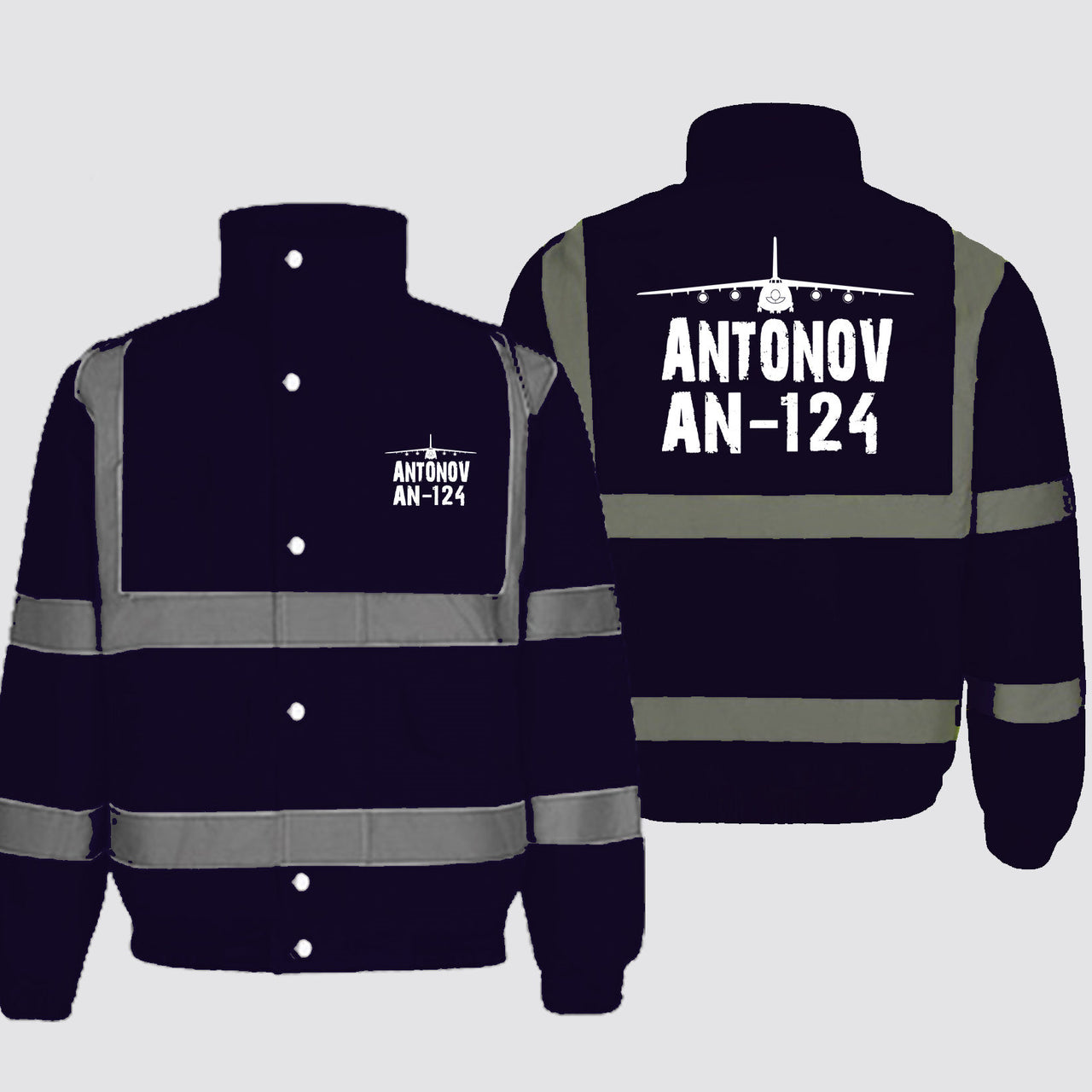 Antonov AN-124 & Plane Designed Reflective Winter Jackets