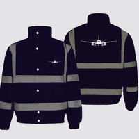 Thumbnail for Airbus A320 Silhouette Designed Reflective Winter Jackets