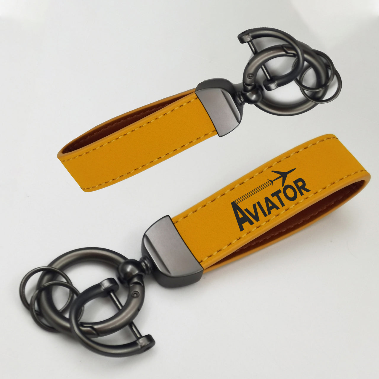 Aviator Design Horseshoe Buckle Key Chains