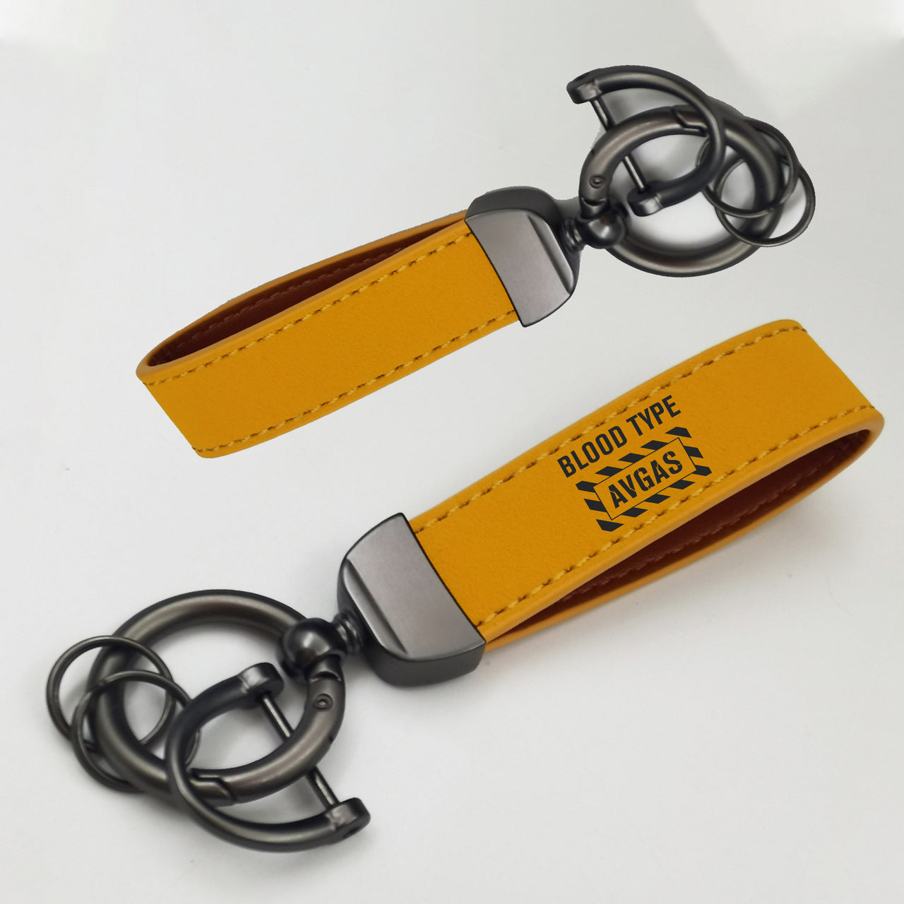 Blood Type AVGAS Design Horseshoe Buckle Key Chains