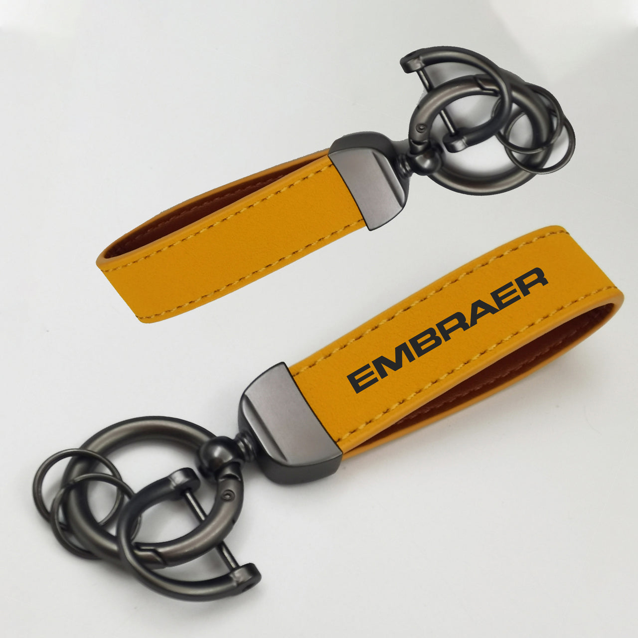 Embraer & Text Design Horseshoe Buckle Key Chains