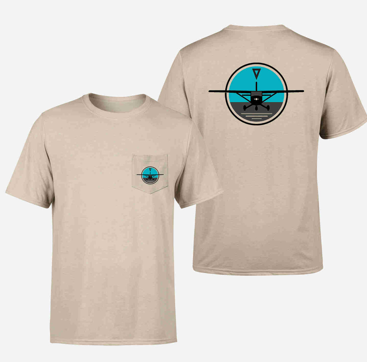 Cessna & Gyro Designed Pocket T-Shirts