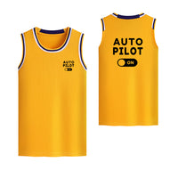 Thumbnail for Auto Pilot ON Designed Basketball Style Sports Tank Tops