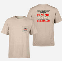 Thumbnail for Flying One Ball Designed Pocket T-Shirts