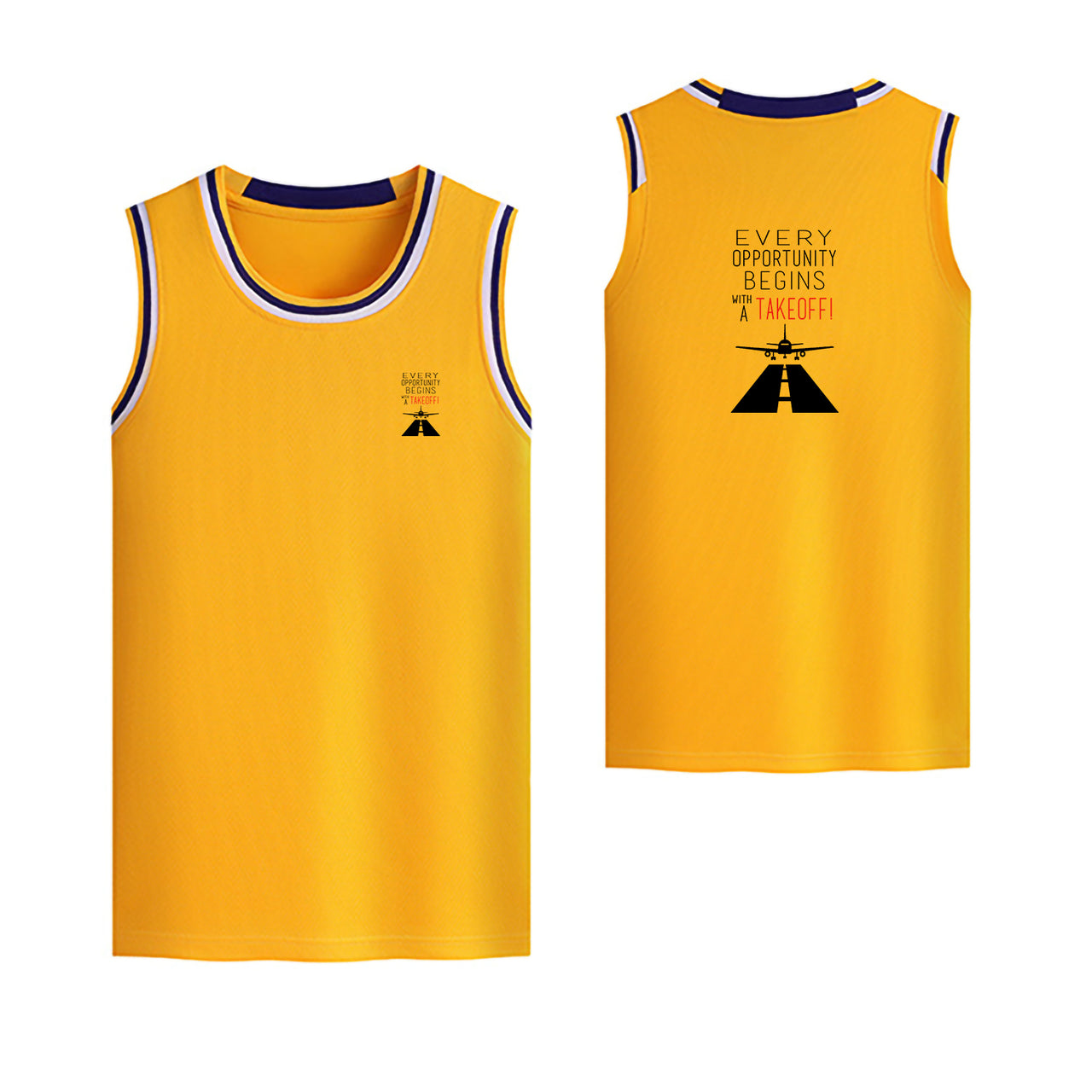 Every Opportunity Designed Basketball Style Sports Tank Tops