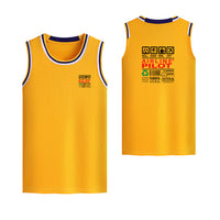 Thumbnail for Airline Pilot Label Designed Basketball Style Sports Tank Tops